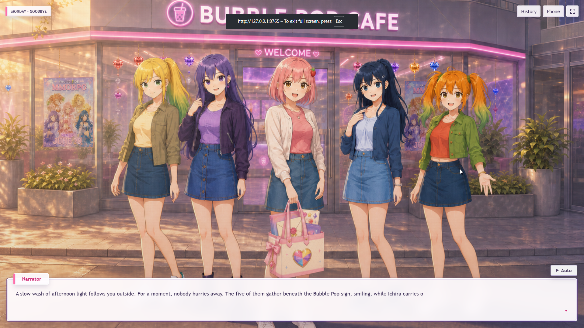 Work-in-progress FRUITCODE group scene
