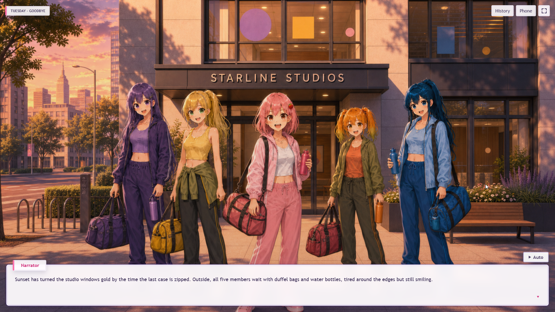 Work-in-progress FRUITCODE studio scene